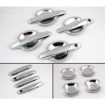 FUNDUOO Chrome Car Door Handle Cover + Cup Bowl combo For Toyota Yaris Vios 2006 2007 2008 2009 2010 Toyota Corolla 2003 -