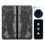 Elektriline lihasstimulaator Masseerija Elektriline jalalihaste stimulaator Masseerija surve leevendamine Valu must