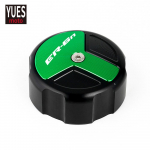 Moto Tarvikud CNC Eesmine ja Tagumine Pidurivedeliku Silindri Peasilindri Reservuaari Kaas KAWASAKI ER6N ER 6N ER 6F jaoks Rear Green