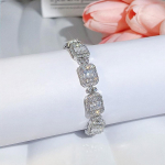 CMM Princess Cubic Cubic Zirconia kihlus h&otilde;bedase v&auml;rvi Dubai tennise k&auml;ev&otilde;ru K&auml;ev&otilde;ru pruudi ehted pulmadeks kihlus h&otilde;be