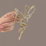 1 tk Fairy Design juuksek&uuml;&uuml;nis kividest dekoratiivklamber Elegantne libisemisvastane juukseklamber h&otilde;be