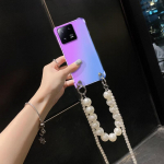 Pearl k&auml;ev&otilde;ru kett&uuml;mbris Xiaomi MI 13T Crossbody kaelakee kaelarihma &uuml;mbristele Xiaomi 13 Ultra Pro l&auml;bipaistva gradiendiga sileikoonist telefoni tagakaas For xiaomi 13 Ultra