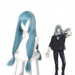 Jujutsu Kaisen Mahito Cosplay parukas Sinine kuumakindel s&uuml;nteetiline juuste topeltpunutis kost&uuml;&uuml;m paruka rekvisiidid sinine