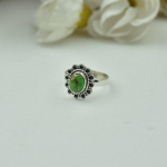 Rohelise vase t&uuml;rkiissinise v&auml;&auml;riskiviga tahke 925 h&otilde;bedast naiste kinkes&otilde;rmus, boheemlaslik s&otilde;rmus, aastap&auml;eva kihlas&otilde;rmus, h&otilde;bedane s&otilde;rmus 6