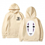 Anime Spirited Away No Face Meeste graafiline kapuuts Unisex 90ndate Manga Harajuku dressipluus Unisex Naiste mood vabaaja suuremahulised kapuutsid L