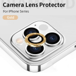 1 tk Bling Diamond kaamera objektiivi kaitse iPhone 11 12 13 14 15 Pro Max Diamonds metallist r&otilde;ngaga kaamera objektiivi kaitseklaasist karastatud klaasist 11/11 Pro/11 Pro Max/12/12 Pro