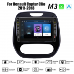 8-tolline Renault Captur Clio 2011-2018 jaoks koos nupu nupuga Android autoraadio multimeediumipleier Navigatsioon stereo GPS 2 Din Carplay 2+32GB 2+32GB,A