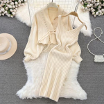 K&otilde;rge v&ouml;&ouml;kohaga peo magus mood vabaaja Y2K vintage Korea t&uuml;drukute Festa r&otilde;ivakomplektid, kaheosaline komplekt Street Apricot K&otilde;ik sobivad kleidid One Size beež