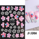 K&uuml;&uuml;nte t&auml;iustamise 3D kleebis Suvine v&auml;rske kameelia kroonlehega reljeefne k&uuml;&uuml;nte kleebis JI-5D06