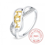 100% 925 h&otilde;bedast ehted Vintage kristallist ema h&otilde;bedased s&otilde;rmused naistele ema emadep&auml;eva kingitus 7