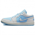 Air Jordan 1 Low SE tagurpidi j&auml;&auml;sinine naiste tossud puri tume-puuder-sinine DV1299-104 36