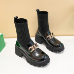 Naiste saapad Slip on Western poolsaapad platvorm kootud naiste s&uuml;gissokid naiste saapad Mood naiste papud 31 must