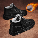 Meeste kingad Winter Plus Velvet sooja hoidmiseks Meeste peakokk T&ouml;&ouml; T&ouml;&ouml;kindlustus Nahast kingad puuvillased saapad 39 must