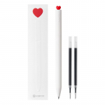 Red Heart geelpliiats ja t&auml;itekomplekt s&otilde;brap&auml;eva kingituseks 0,5 mm kuulipuuga must v&auml;rviline tint kirjutamiseks