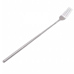 H&otilde;bedane roostevaba teleskoop pikendatav kahvliga &otilde;htus&ouml;&ouml;k puu-magustoit Pikad s&ouml;&ouml;giriistad Kahvlid grill-lihakahvel K&ouml;&ouml;gitarvikud T&ouml;&ouml;riistad