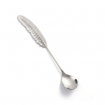 Yousheng Coffee Spoon Creative Feather Shape Handle 304Stainless Steel Tea Dessert Mixing Spoon for Home