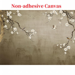 Hiina retroploomi lilled ja linnud seinamaaling tapeet Klassikaline seinamaaling elutoa &otilde;petus kodukaunistused freskod seinakleebis 400cm (W) x 250cm (H)