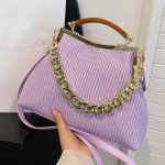 Disainer Shell Clip Weave Rahakott Kotid Keti &Otilde;lakott Luksuslik &Otilde;htune Clutch Party Kuum roosa k&auml;ekott ja rahakott Chic Hobo kotid lilla