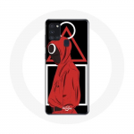 Samsung Galaxy A21S &uuml;mbris Squid Game logo s&uuml;mbolid kolmnurk ruut ring Must taust