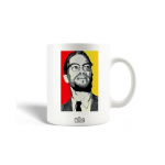 Malcolm X Preacher punane kollane keraamiline kruus