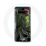 &Uuml;mbris Samsung Galaxy S10 Edge Pionus Parrot Red Green jaoks