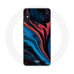 &Uuml;mbris Xiaomi Redmi Note 5 Pro abstraktse tekstuuriga sinine must punane