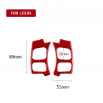 for Lexus IS250 NX200 200t 300h 2013- Car Steering Wheel Decor Sticker Cover Decal Auto Interior Accessories Carbon Fiber style A