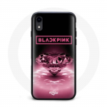 Coque pour Iphone X Wallpaper diamante Blackpink Kpop Logo Rose - Maniacase