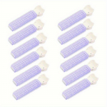 12 tk/komplekt Juuksejuureklamber Korea kohev juuksen&otilde;el, lokitav juuksen&otilde;el, tukk Fikseeritud kujuga geomeetriline peen juukseaksessuaarid Permi triikraud 12pcs roosa