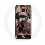 Coque pour Samsung Galaxy S7 Edge Formule 1 Max Verstappen Casque F1 - Maniacase