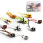Bass Hooks Fly Fishing Popper Lendlused Sunfish Bluegill Crappie Bass Panfish Topwater Popper Fly jaoks mitmev&auml;rviline