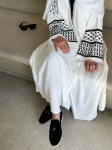 2024 Uus pehme krepptikandid Palestiina Kefiyyeh Abaya Ramadan Tutt Dubai Abaya Naiste moslemikleit tagasihoidlik islami riietus S valge