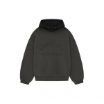 Fear of God Essentials Nailonist Fliisiga Huppar Tindi/Jet Must Meeste Pealiskatted 202SP244310F S