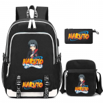 3 tk/komplekt Anime Naruto Seljakott Lapsed Teismeline Multikakott Veekindel Koolikott &Otilde;pilane Poiss T&uuml;druk Koolikott Seljakott