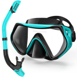 Kuivsnorgeldamiskomplekt Panoraamne laia vaatega uduvastane sukeldumismask Professionaalne snorgeldamisvarustus snorkelmask Silikoonist t&auml;iskuiv snorgeldamiskomplekt t&auml;iskasvanutele One Size