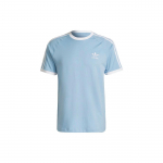 Adidas Originals Ristikujulise Triibuline 3-Triibuline Vabaaja &Uuml;mmarguse Kaelusega T-s&auml;rk V3 Meeste Topid Hele-Sinine H37759 XL
