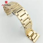 Poleeritud roostevabast terasest metallist kellarihm 16 18 20 mm 22 mm 24 mm 26 mm liblikpandlaga kiirkinnitusega tahke rihmaga k&auml;ev&otilde;ru 16mm