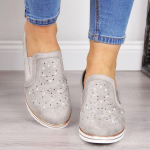 Rhinestone Wedges. Kingad Naiste kevad ja s&uuml;gis 2024 Suures suuruses naiste kingad vabaaja kingad 39 hall v&auml;rv