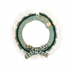 N&ouml;&ouml;biga kassi kaelarihm. Armas vibukaunistus, pehme ja mugav kaelarihm S roheline