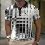 Meeste mood suvine Slim Fit sportlik l&uuml;hikeste varrukatega polos&auml;rk. S valge