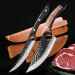 2 roostevabast terasest sepistatud k&ouml;&ouml;ginuga lihuniku nuga peakokk viilutatud konditusnuga grillkalap&uuml;&uuml;gi nuga &uuml;mbrisega k&ouml;&ouml;git&ouml;&ouml;riistadega 1 set