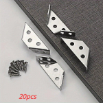 20 tk universaalne m&ouml;&ouml;bli nurgakonnektor roostevabast terasest nurgaklamber koos kruvidega raskeveokite nurgariiuli kronsteinid 20pcs