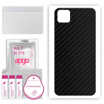 apgo Protective Skin Sticker for the back compatible with Honor 9S, Wrap Film, Foil, Vinyl - Pattern Carbon Black