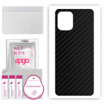 apgo Protective Skin Sticker for the back compatible with Oppo Find X3 Pro, Wrap Film, Foil, Vinyl - Pattern Carbon Black