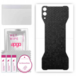 apgo Protective Skin Sticker for the back compatible with Black Shark 2, Wrap Film, Foil, Vinyl - Pattern Black Honeycomb