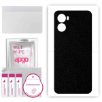 apgo Protective Skin Sticker for the back compatible with Umidigi G3 Max, Wrap Film, Foil, Vinyl - Pattern Matte Black