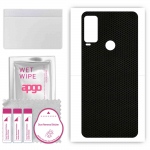 apgo Protective Skin Sticker for the back compatible with Sharp Simple Sumaho 6, Wrap Film, Foil, Vinyl - Pattern Matrix