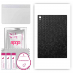 apgo skin sticker film foil vinyl for the BACK compatible with Lenovo moto tab, scratch-resistant, easy to install - Black Honeycomb