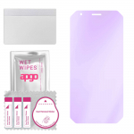 apgo Anti-Blue 9H Hybrid protective glass compatible with Blackview Oscal S60 Pro, flexible nano glass, great replacement for tempered glass, scratch-