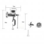 Reguleeritav raskeveokite hakklihamasin K&auml;sitsi juhitav k&auml;sitsi k&ouml;&ouml;ginuudliveski vorsti t&auml;iteaine Puu-veiseliha pastavalmistaja